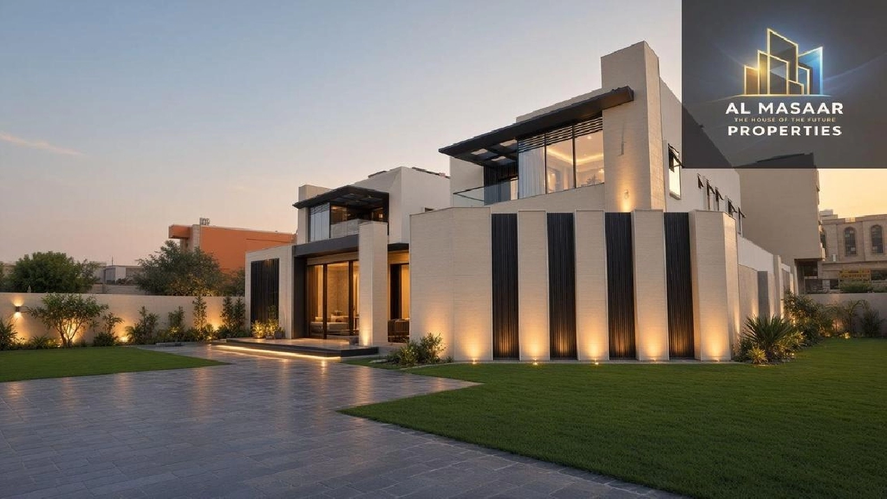 Villa Corner with a land area of ??5000 sq ft